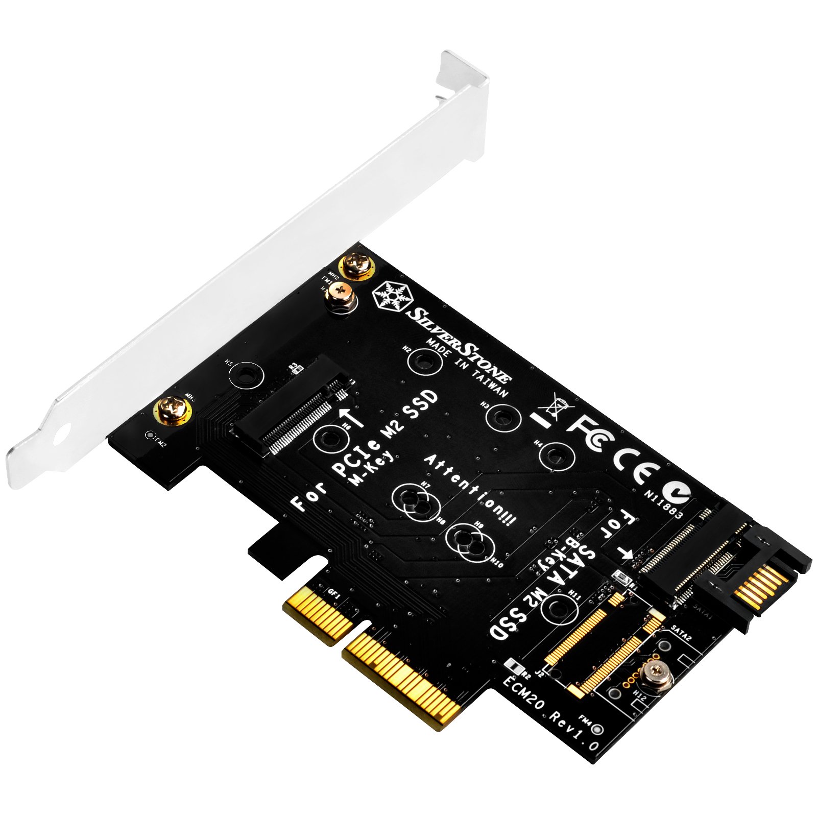(未使用･未開封品)　SilverStone M.2変換インターフェイス SST-ECM20 qdkdu57 Amazon.com: SilverStone Technology SST-ECM20 Dual M2 to PCI
